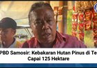 BPBD Samosir: Kebakaran Hutan Pinus di Tele Capai 125 Hektare