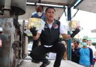 Polrestabes Medan Bakar Barang Bukti Puluhan Kilo Sabu dan Happy Water