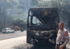 Bus Pariwisata Terbakar di Tikungan Amoy Sibolangit, 40 Penumpang Selamat