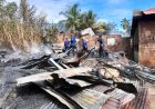 Kebakaran di Sihitang Padangsidimpuan, Tiga Rumah Ludes