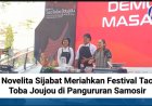 Novelita Sijabat Meriahkan Festival Tao Toba Joujou di Pangururan Samosir