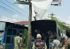 Satpol PP Kota Padangsidimpuan Tertibkan Spanduk dan Baliho yang Tidak Beraturan
