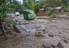 Akses Jalan Trans Flores Terhambat Akibat Banjir Lahar Dingin Gunung Lewotobi Laki-Laki