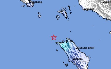 Nias Utara Diguncang Gempa Bumi Tektonik Berkekuatan Magnitudo 4.6