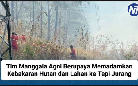 Tim Manggala Agni Berupaya Memadamkan Kebakaran Hutan dan Lahan ke Tepi Jurang