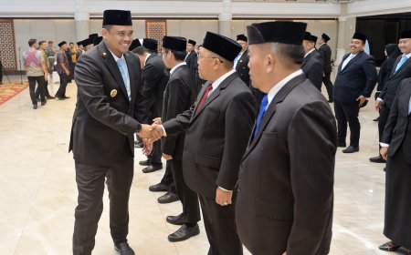 Lantik 60 Pejabat Pemprov Sumut, Gubernur Bobby Nasution: Saya Minta Tolong Jangan Korupsi