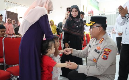 Polrestabes Medan Berikan Bantuan ke Panti Asuhan Bayi Sehat Muhammadiyah