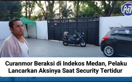 Curanmor Beraksi di Indekos Medan, Pelaku Lancarkan Aksinya Saat Security Tertidur