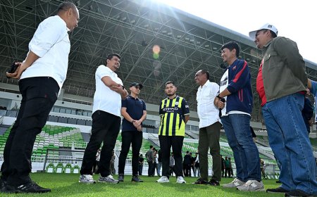 Bobby Nasution Dukung Penuh PSMS, Pastikan Stadion Utama Sumut Siap Dipakai, Ini Foto-fotonya