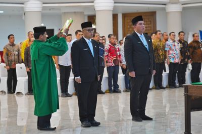 Lantik Kadis PUPR dan Kepala Bappelitbang Sumut, Bobby Nasution Ingatkan Jangan Korupsi
