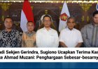 Jadi Sekjen Gerindra, Sugiono Ucapkan Terima Kasih ke Ahmad Muzani: Penghargaan Sebesar-besarnya