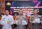 Polres Asahan Ungkap Jaringan Narkotika Internasional, 6 Tersangka dan Puluhan Kilogram Sabu Diamankan