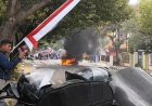Demo Pati Ricuh, Mobil Polisi Dibakar: Personel Terluka