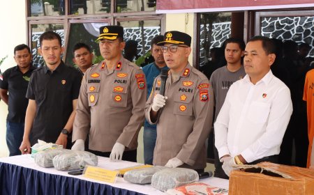 Polres Pakpak Bharat Komitmen Berantas Narkoba, Amankan 4 Kg Ganja dari Kurir