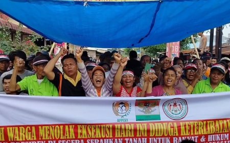 Tolak Eksekusi Lahan Seluas 32 Hektar, Ribuan Warga Desa Helvetia Blokade Jalan Serbaguna