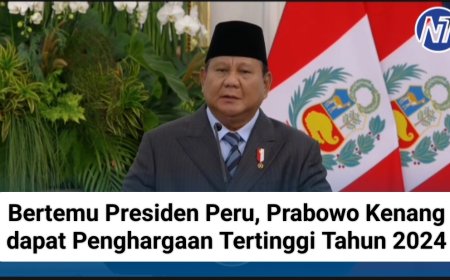 Bertemu Presiden Peru, Prabowo Kenang dapat Penghargaan Tertinggi Tahun 2024