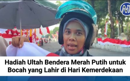 Hadiah Ultah Bendera Merah Putih untuk Bocah yang Lahir di Hari Kemerdekaan