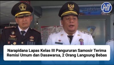 Narapidana Lapas Kelas III Pangururan Samosir Terima Remisi Umum dan Dasawarsa, 2 Orang Langsung Bebas