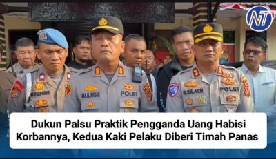 Dukun Palsu Praktik Pengganda Uang Habisi Korbannya, Kedua Kaki Pelaku Diberi Timah Panas