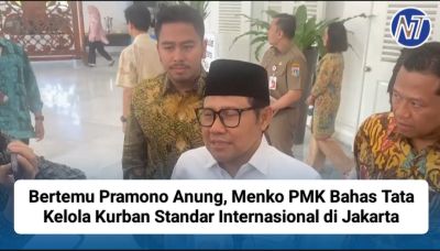 Bertemu Pramono Anung, Menko PMK Bahas Tata Kelola Kurban Standar Internasional di Jakarta