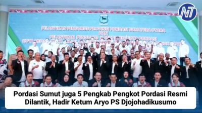 Pordasi Sumut juga 5 Pengkab Pengkot Pordasi Resmi Dilantik, Hadir Ketum Aryo PS Djojohadikusumo