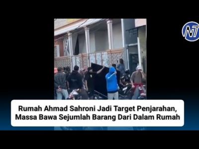 Rumah Ahmad Sahroni Jadi Target Penjarahan, Massa Bawa Sejumlah Barang Dari Dalam Rumah
