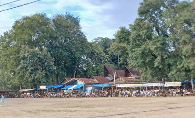 Ribuan Penonton Saksikan Turnamen Sepak Bola Bupati Cup III di Samosir