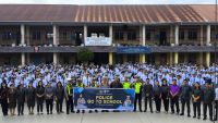 Satlantas Polres Samosir Ajak Siswa SMA St Michael Pangururan jadi Pelopor Keselamatan Berlalulintas