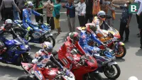 12 Rider Ikuti Parade di Mataram Jelang MotoGP Mandalika 2025: Tanpa Marc Marquez