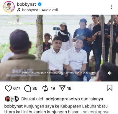 Bobby Nasution 'Pamer Anggaran' saat Kunker ke Labura, Sementara Warga Sipiongot Tagih Janji Pembangunan Jalan