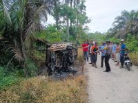 Pencuri Lembu di Tinggi Raja Asahan Diamuk Massa, Mobil dan Sepeda Motor Dibakar