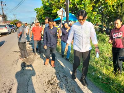 Wakil Wali Kota Binjai Tinjau Jalan MT Haryono yang Rusak Akibat Proyek Galian Pipa