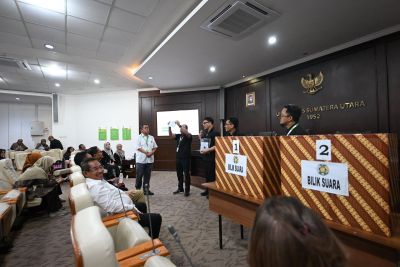 Tiga Calon Rektor USU 2026-2031 dengan Suara Terbanyak Resmi Terpilih