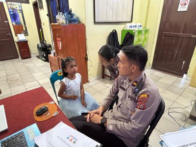 Polres Nias Selatan Jadi Penolong, Pulangkan Anak Hilang ke Pelukan Orang Tua