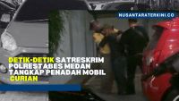 Detik-detik Satreskrim Polrestabes Medan Tangkap Penadah Mobil Curian