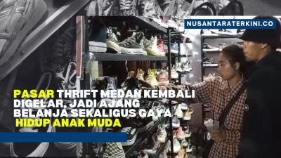 Pasar Thrift Medan Kembali Digelar, Jadi Ajang Belanja Sekaligus Gaya Hidup Anak Muda