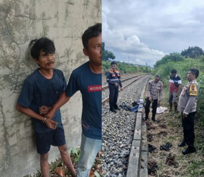 Tangkap Pelaku Pencurian Penambat Rel di Siantar, Seorang Polsuska Terluka