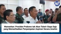 Wamenhan: Presiden Prabowo tak Akan Tolerir Siapa Saja yang Memanfaatkan Penyampaian Aspirasi Secara Anarkis