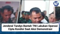 Jenderal Tandyo Bantah TNI Lakukan Operasi Cipta Kondisi Saat Aksi Demonstrasi