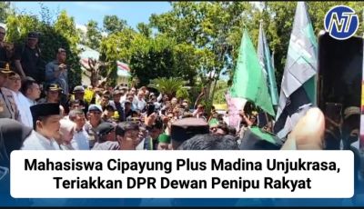 Mahasiswa Cipayung Plus Madina Unjukrasa, Teriakkan DPR Dewan Penipu Rakyat
