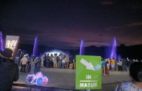 Long Weekend, Wisatawan Padati Air Mancur Menari Pangururan