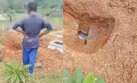 Astaga! Tali Kafan Hilang Usai Makam di Lampung Tengah Dibongkar