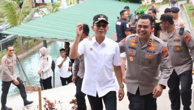 Bupati Tapsel Sambut Kunjungan Rombongan Kapolda Sumut di Aek Sijornih