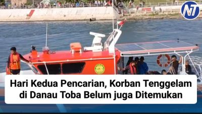 Hari Kedua Pencarian, Korban Tenggelam di Danau Toba Belum juga Ditemukan