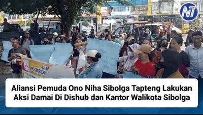 Aliansi Pemuda Ono Niha Sibolga Tapteng Lakukan Aksi Damai Di Dishub dan Kantor Walikota Sibolga