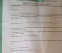 Beredar Surat Pernyataan Oknum Wartawan Bekingi PETI di Linggabayu