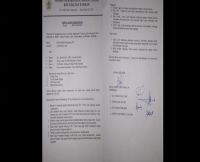 Surat Hasil Pemeriksaan Lurah Budi Luhur yang Dikeluarkan Camat Pandan Diduga Abal-Abal