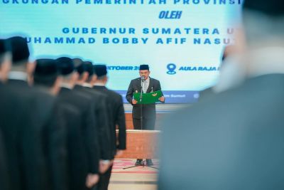 DAFTAR LENGKAP 177 Pejabat Eselon III dan IV Pemprov Sumut yang Dilantik Gubernur Bobby Nasution