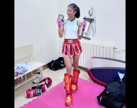 Polwan Polda Sumut Sabet Emas di Piala Dunia Kickboxing Uzbekistan