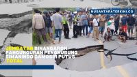 Jembatan Binangaron Pangunguran Penghubung Simanindo Samosir Putus Total